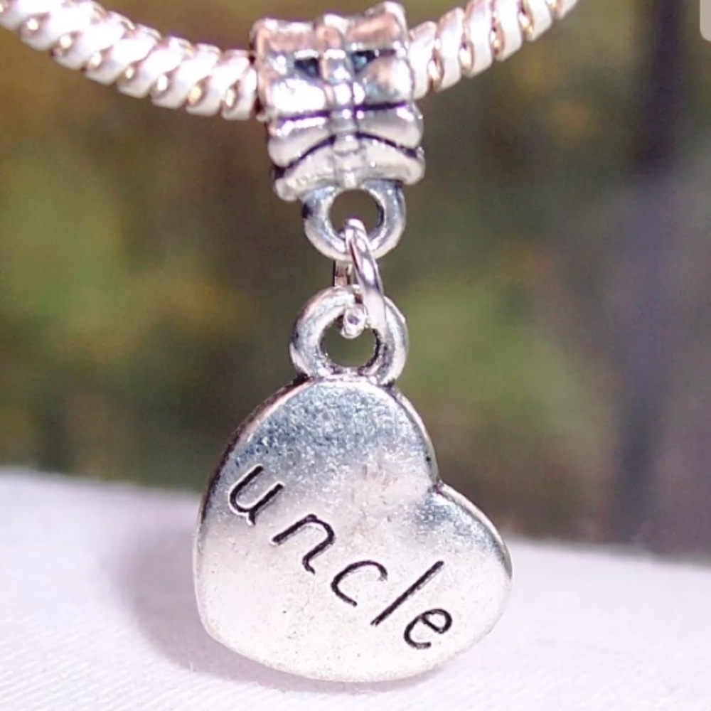 Uncle Heart Dangle Charm